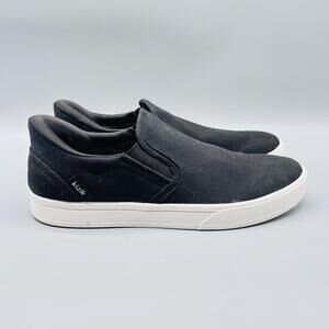 Kizik Shoes Womens 6.5 Black Canvas Slip On Comfort Venice Slip On Sneakers